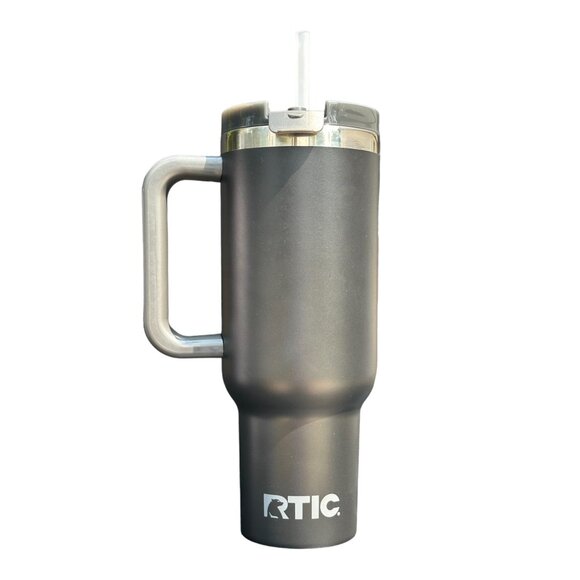 RTIC 40oz ROAD TRIP TUMBLER (CERAMIC LINING) - BLACK - Picture 2 of 3